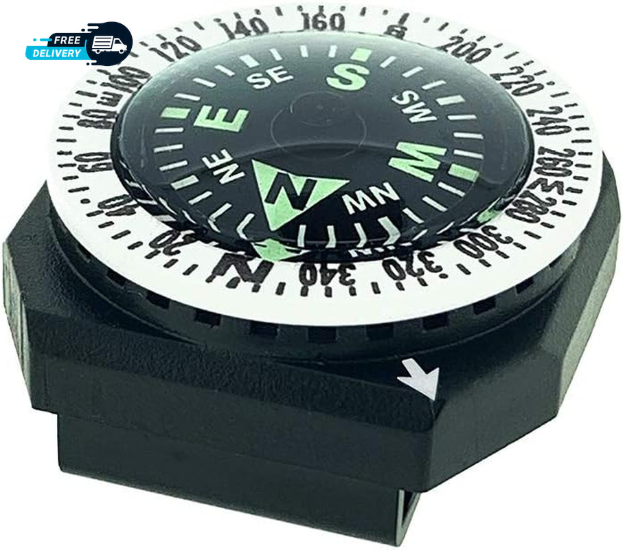 Gocompass Micro Orienteering Wrist Compass Watch Band or Paracord Bracelet