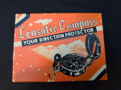 Japan Engineer Directional Compass Lensatic Black Scouting Hiking Vintage