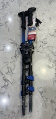 Hiking Poles Walking Sticks All Season Adjustable Crescent Moon Trekking blue