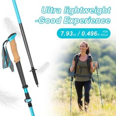 Trekking Poles, Collapsible Hiking Poles,Lightweight and Compact Walking Sticks