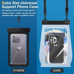 Large Waterproof Phone Pouch Floating, Waterproof Phone Case for iPhone 15 14