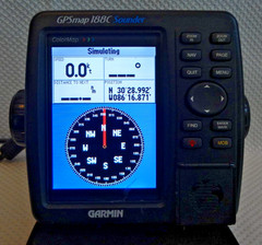 GARMIN GPSMAP 188C SOUNDER MARINE GPS CHART PLOTTER FISHFINDER w/ MOUNT & COVER