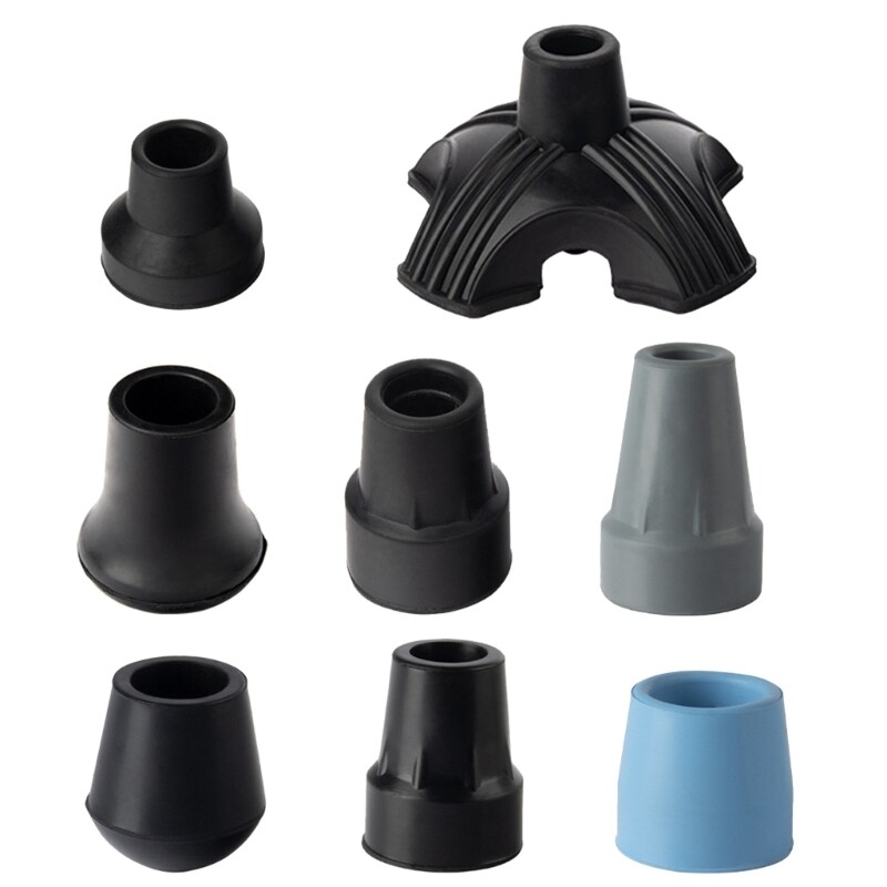 Walking Cane Replaceable Tip Caps Walking Tip Cover Pads End Rubber Caps