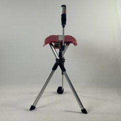 STEP2GOLD Ta-Da Chair Series 2, Portable Trekking Hiking Pole in Red 34.2″