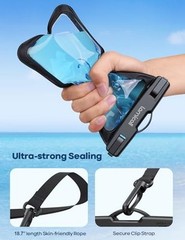 2Packs Waterproof Pouches, Beach Vacation Essentials for Wemen Black & Green