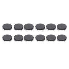 Pocket Compass, 20mm 12pcs Mini Oil Filled Compass for Hiking black
