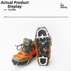 Non Slip Ice Cleats with 12 Tooth Design for Outdoor Snow and Ice Safety