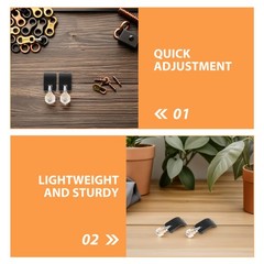 6Pcs Lightweight Nylon External Lock for Hiking Pole Quick Adjustment Lock Clips