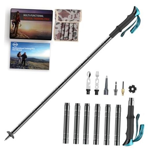 Multi-Functional Walking Stick, Prime 15-in-1 Hiking Poles, Adjustable