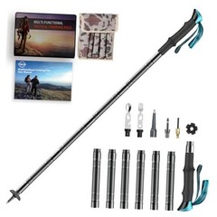 Multi-Functional Walking Stick, Prime 15-in-1 Hiking Poles, Adjustable