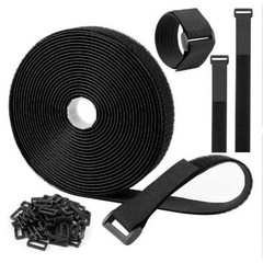 Nylon Adjustable Cable Straps with Buckle for Keeping Wires and Tools Organized