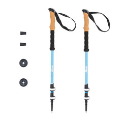 2 pack Ozark Trail Lightweight Carbon Fiber Adjustable Quick Lock Trekking Poles