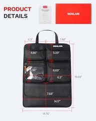 Tour Pack Lid Organizer Motorcycle Universal Storage Liner Bag Clear Pocket