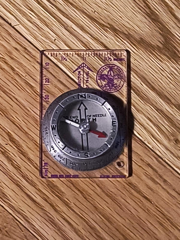 Vtg Official Boy Cub Scouts Pathfinder Compass Silva System