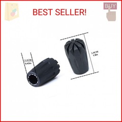 ANIUHL 8 Piece Rubber Trekking Pole Tips Hiking Walking Sticks Caps Ends Replace
