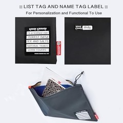 Rough Enough Important Document Organizer Holder Bag File Folder Zipper Pouch