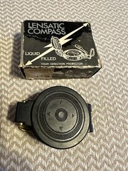 Vintage Engineer Lensatic Precise Liquid Filled Compass Japan-With Original Box!