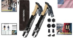 Lightweight Trek-Z Collapsible Trekking Poles – Ergonomic & Adjustable 100-120cm