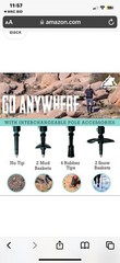 Set of Trail Buddy Trekking Poles 105-135CM Blue W/Bag – 5Q