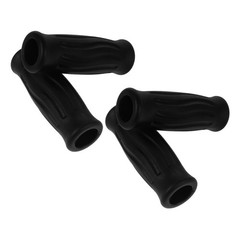 4Pcs Replacement Tpr Padded Hand Grips for Walking Canes Black Durable Covers