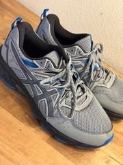 Asics Gel-Venture 8 Men’s Running Shoes Gray Blue Size 10