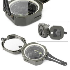 Pocket Transit Army Geology Compass for Outdoor Hiking Camping Survival Marching