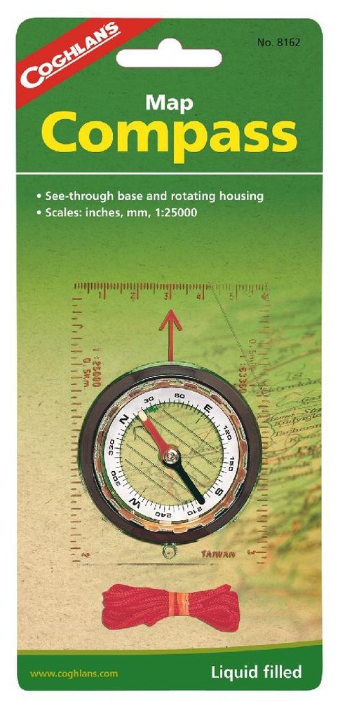Emergency/Survival: Coghlan’s “Map Compass” – Model #8162 – Baseplate, Rotating