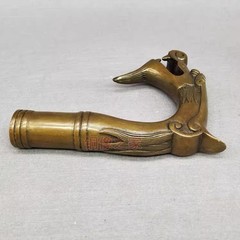 Solid Brass Dragon Head Walking Stick Cane Handle Top Topper Hand Grip Tool