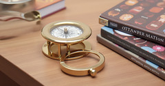 Compass Vintage, Map Compass with Built in Magnifier-Christmas Gift Personalised