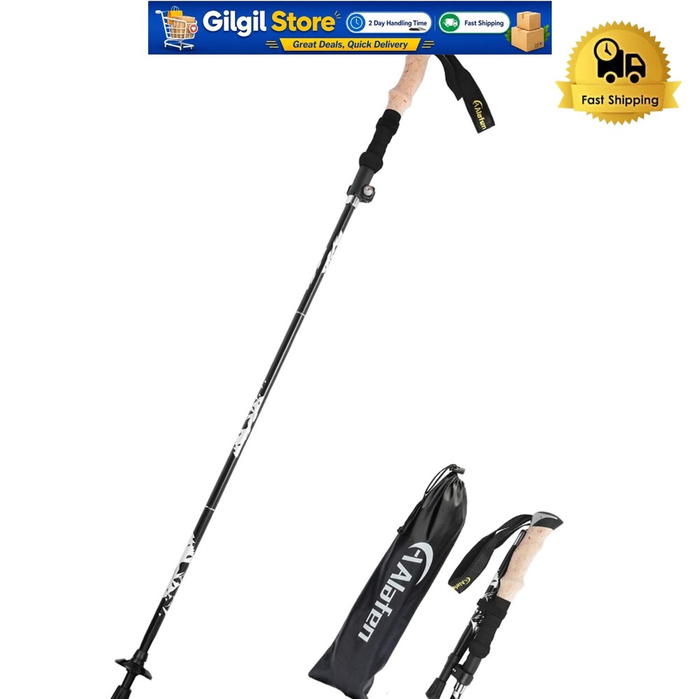 Ultralight 7075 Aluminum Trekking Pole – Adjustable, Foldable for Adventurers