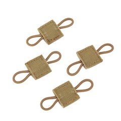 10Pcs Tactical Molle System Backpack Attachment PTT Antenna Binding Buckle