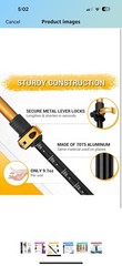 Trekking Poles for Hiking and Walking – Lightweight 7075 Aluminum with Grey