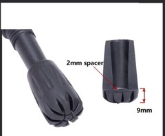 2x Trekking Poles 4-section Foldable Walking Hiking Sticks Anti-shock 7075 Alum
