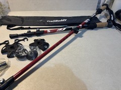 Trail Buddy Trekking Poles Gear For Your Adventure Cork Handle W Bag