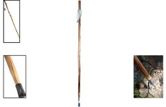 55″ Hand-Carved Grizzly Bear Hiking Stick – Durable Pine Wood, Weatherproof, …