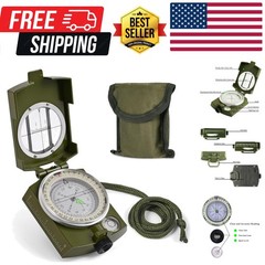 Compass, Hiking Compass for Survival with Lensatic – Water-Resistant Durable …