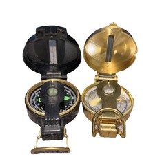 Vintage InspiredTrail Blazer Heritage Lensatic Compass Navigation Tool set of 2
