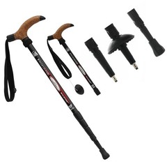 Ultralight Collapsible Aluminum Alloy Quick Lock Trekking Pole Anti-Shock