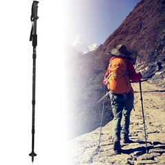 Outdoor Aluminium Alloy 4-Sections Suspension Trekking Pole For Climbing JJZZ