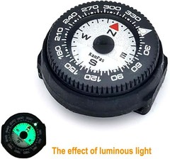 KanPas Mini Button Map Compass with Rotating Bezel for Watchband EDC New
