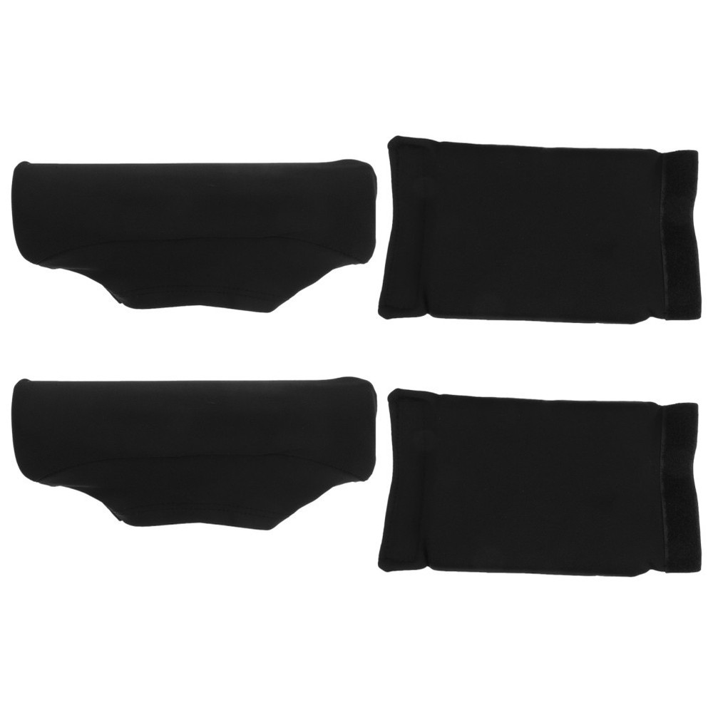 1 Set Durable Black Crutch Underarm Cushion Reusable Walking Stick Accessory