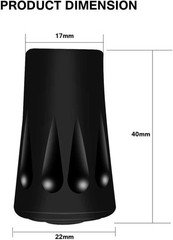 High-Quality Rubber Tips for Trekking and Skiing Poles – 10 Pack for Convenience