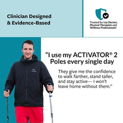 ACTIVATOR® 2 Walking Poles – Adjustable, Lightweight, Ideal for Stability & Trav