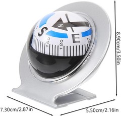1PCS Adjustable Car Dashboard Navigation Compass Ball For Boat Marine Truck`
