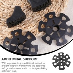 8PCS Climbing Trekking Pole Tips Disk Walking Stick Baskets Outdoor
