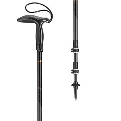 LEKI Legend Black Carbon Trekking Pole Black, One Size