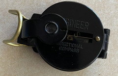 Vintage Lensatic Johnny Walker Brass Compass Model 400 Japan with Original Items