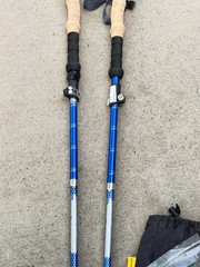 Set of Trekology Trek Z Folding Trekking Poles 105-120CM Blue..8Q