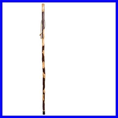 Handcrafted Nature Wood Hiking Stick 55 Inches Long – with Hand Strap and Rub…