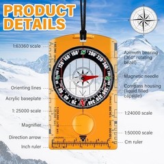Geiserailie Orienteering Compass Bulk Navigation Map Reading Compass for Kids